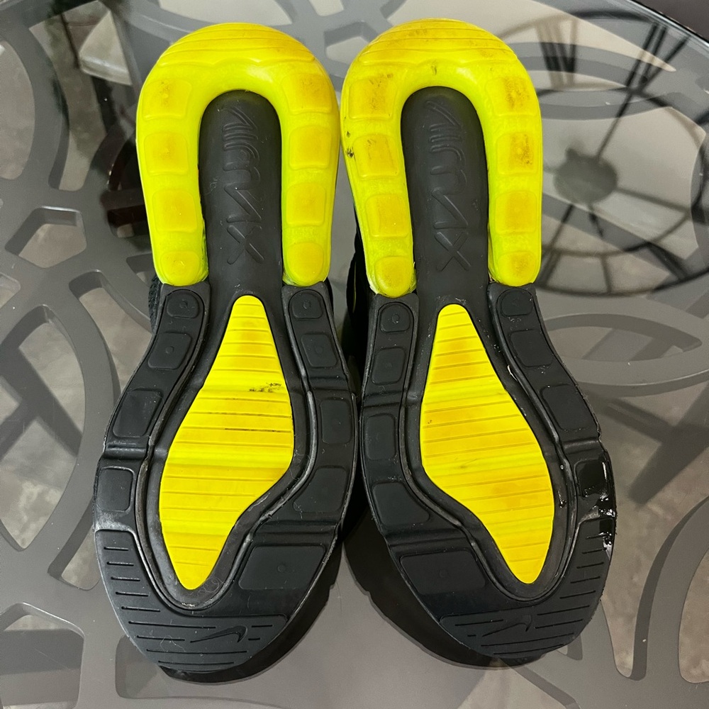 Nike Air Men's Max 270 Black Volt Oil Grey Size 10 - Picture 7 of 7